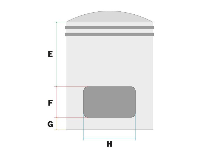 Piston 65cc 44mm pin 12 Tomos A35 Airsal (44x1.5 B)